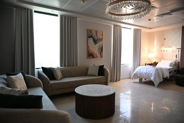 Living area and bedroom